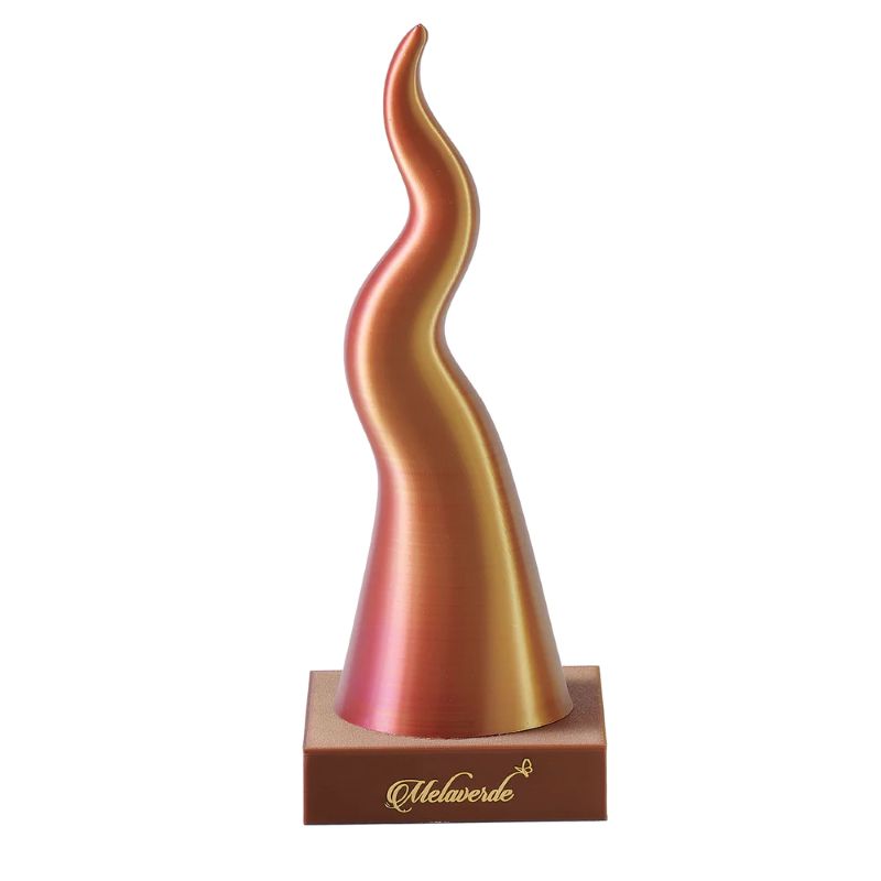 Melaverde - Corno con base viola bicolor H28