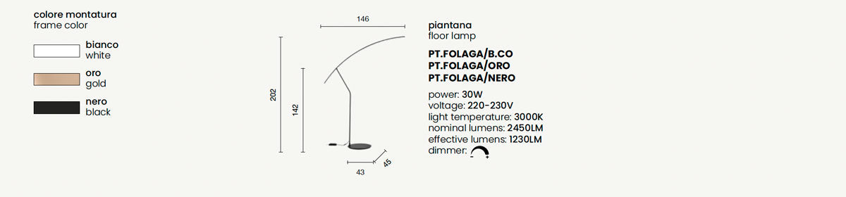 ONDALUCE- Folaga Piantana