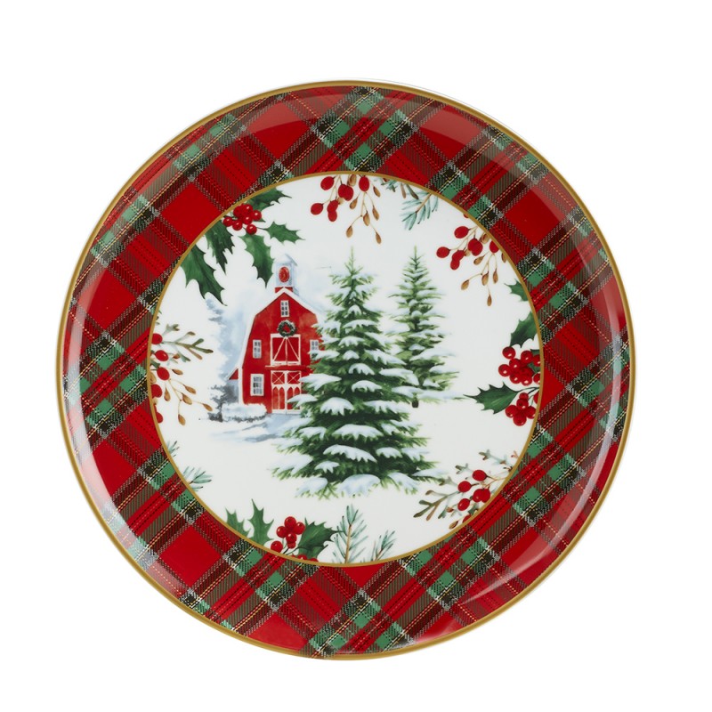 Fade - Piatto Rotondo Scottish Natale 30cm
