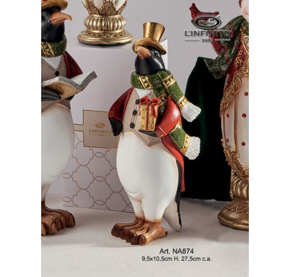L'Infinito - Pinguino retro decorazione natalizia