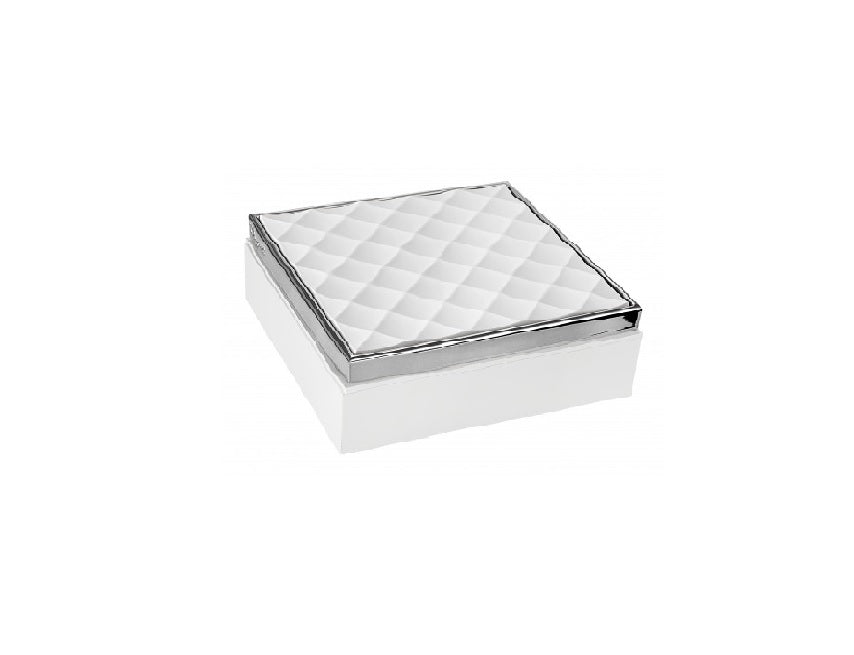 Bongelli – Cofanetto Porta Gioie bianco/argento 17x17cm