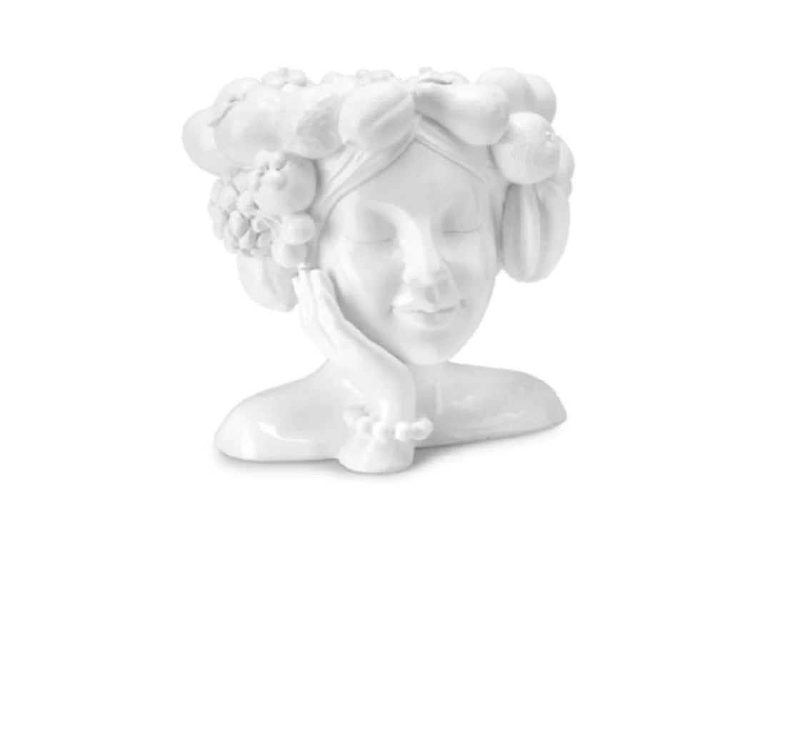 Fade - Vaso bianco Soledad 27x25x29 cm