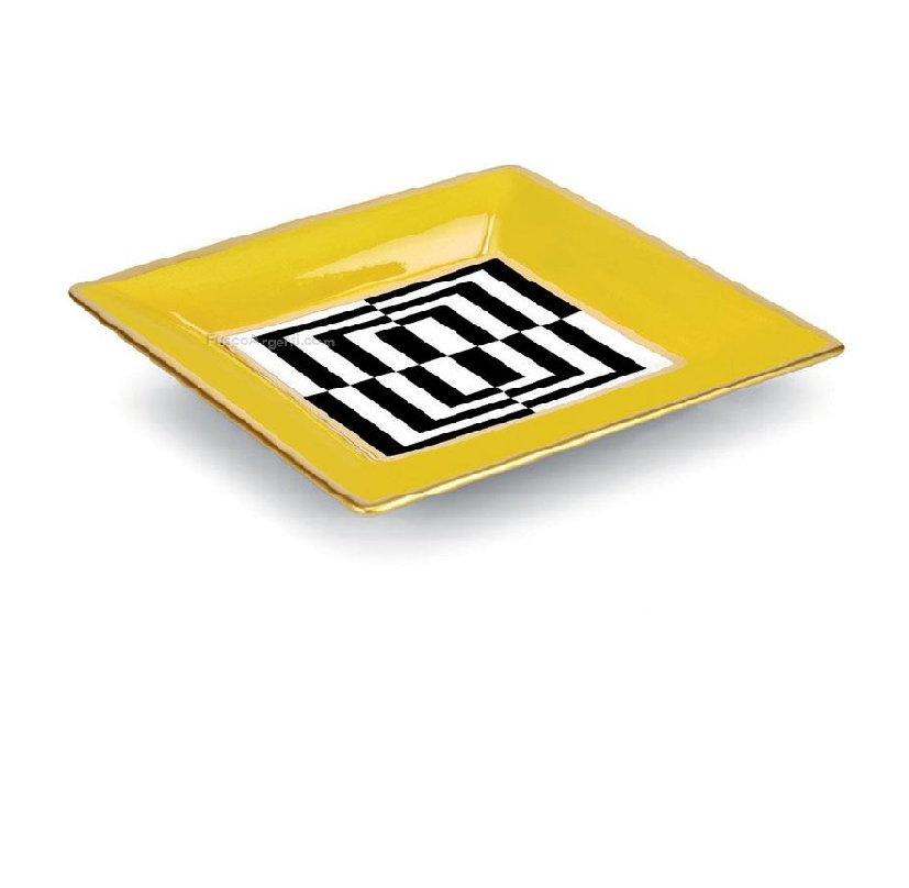 Fade - Svuotatasche quadro giallo Vogue cm24