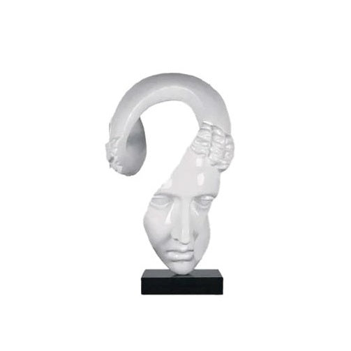 Ambienti glamour- Scultura Lady Head bianca