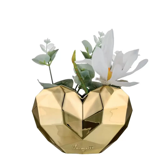 Bongelli - Vaso piccolo cuori design oro