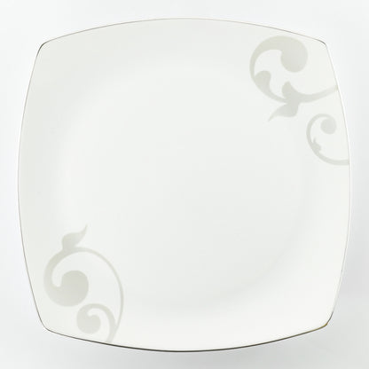 Weissestal - Ditty Platin Servizio di piatti tavola 18 pezzi in porcellana