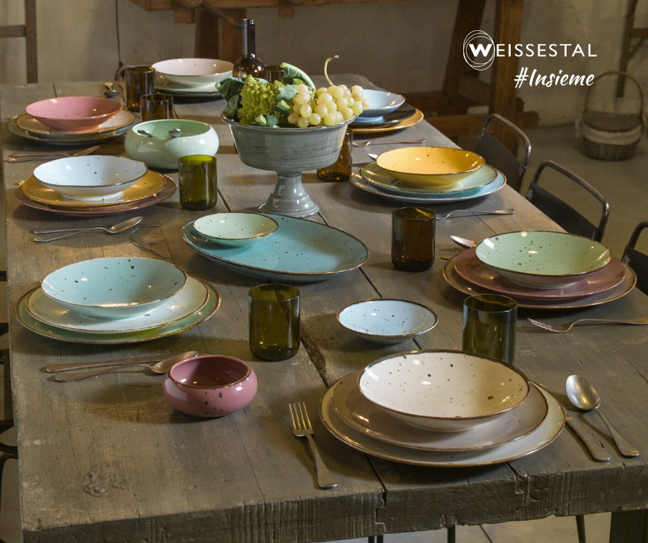 Weissestal - Cottage Ivory Servizio di piatti tavola 18 pezzi in porcellana