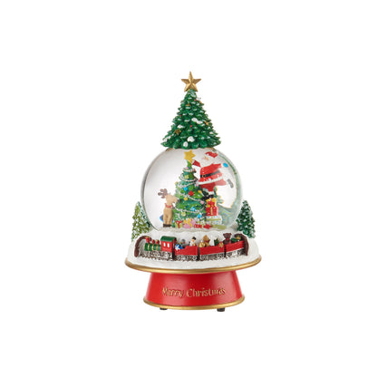L'Oca Nera - palla di neve treno natalizio con carillon