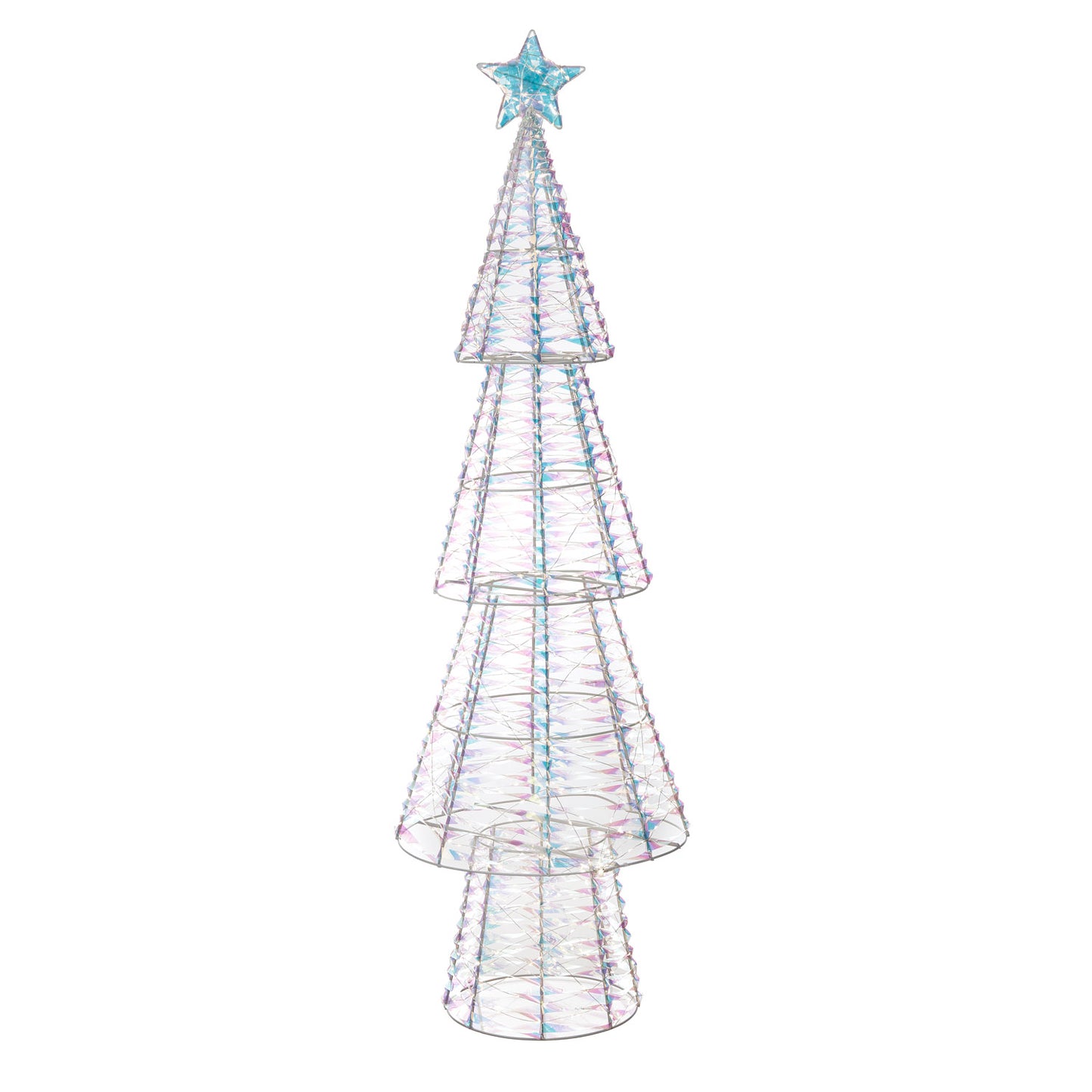 L'Oca Nera - Albero ghiaccio natalizio grande con luce led