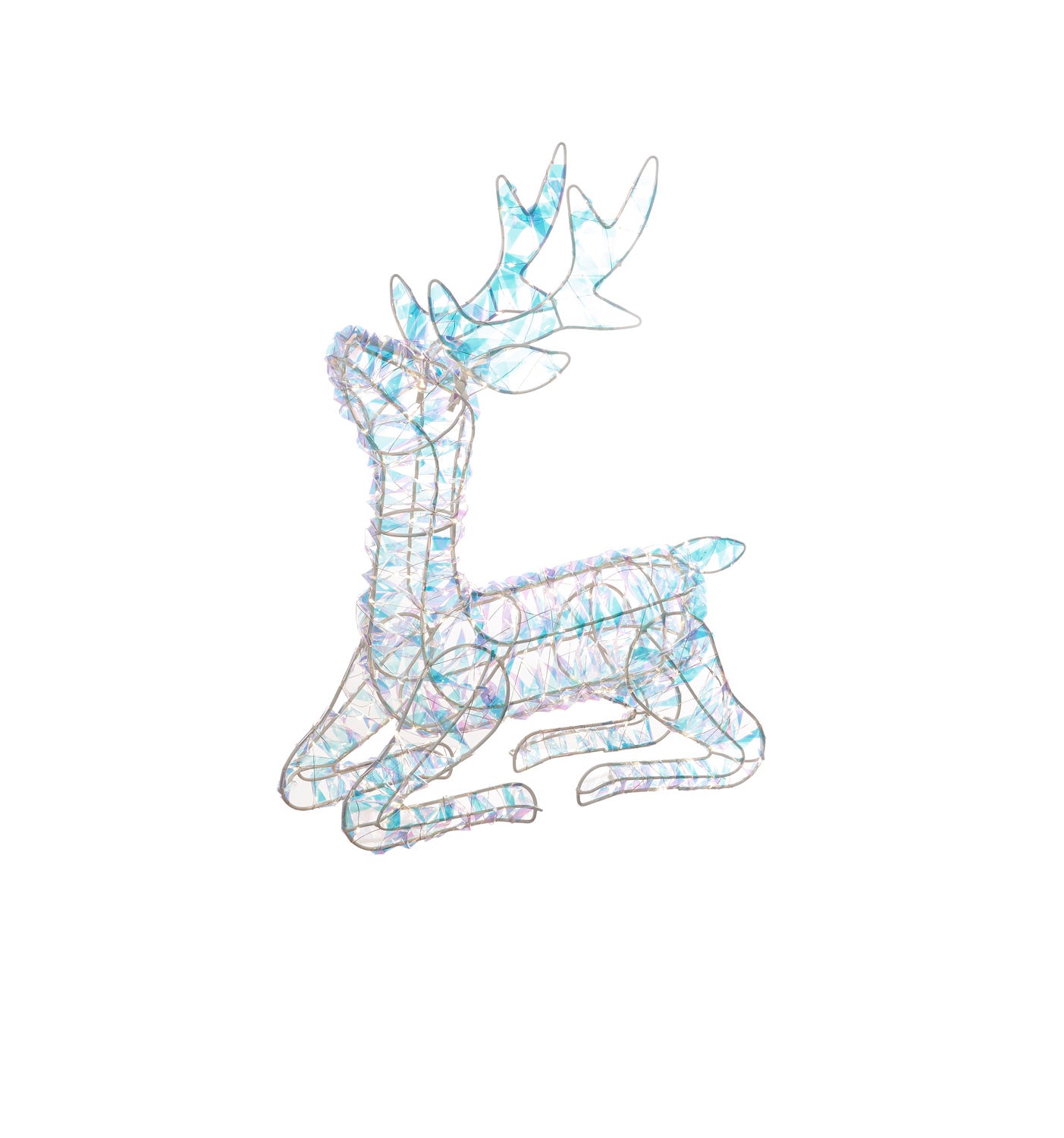 L'Oca Nera - Renna seduta piccola con luce led