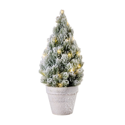 L'Oca Nera - Albero xmas innevato con led