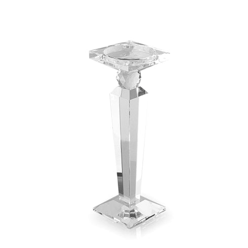 Hervit-  PORTACANDELA CRISTALLO OBELISCO H 28CM