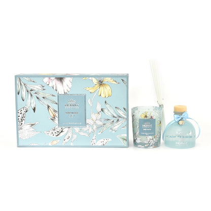 Hervit-SET PROFUMA AMBIENTE + CANDELA DEEP WATER