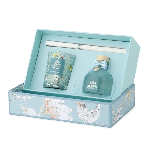 Hervit-SET PROFUMA AMBIENTE + CANDELA DEEP WATER
