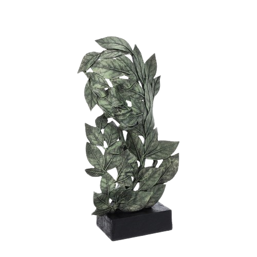 Hervit - Maschera botanic resina verde 38cm