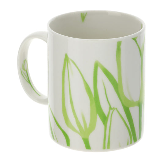 Hervit - Tazza mug tulipano porcellana Ø8XH10cm