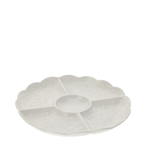 Hervit - antipastiera porcellana bianca dia. 27cm