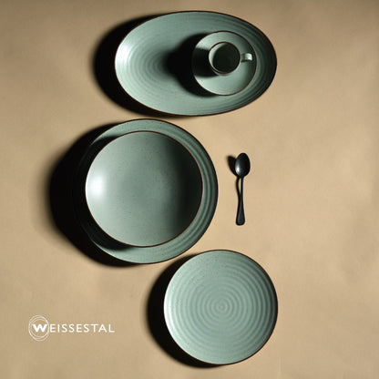 Weissestal - Circus Green Servizio di piatti tavola 18 pezzi in porcellana