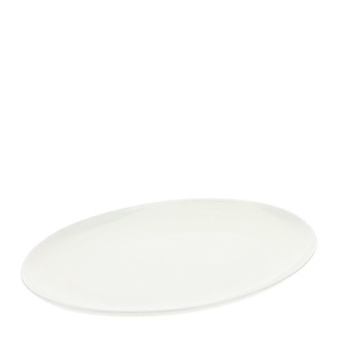 HERVIT - Piatto ovale porc.Bone china 36,5x27cm