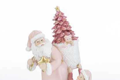 Le stelle - Babbo Natale resina rosa