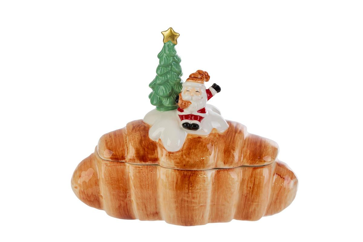 Le stelle - Scatola Babbo Natale in ceramica