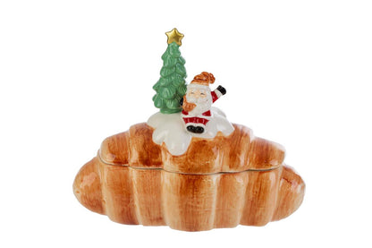 Le stelle - Scatola Babbo Natale in ceramica