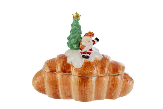 Le stelle - Scatola Babbo Natale in ceramica