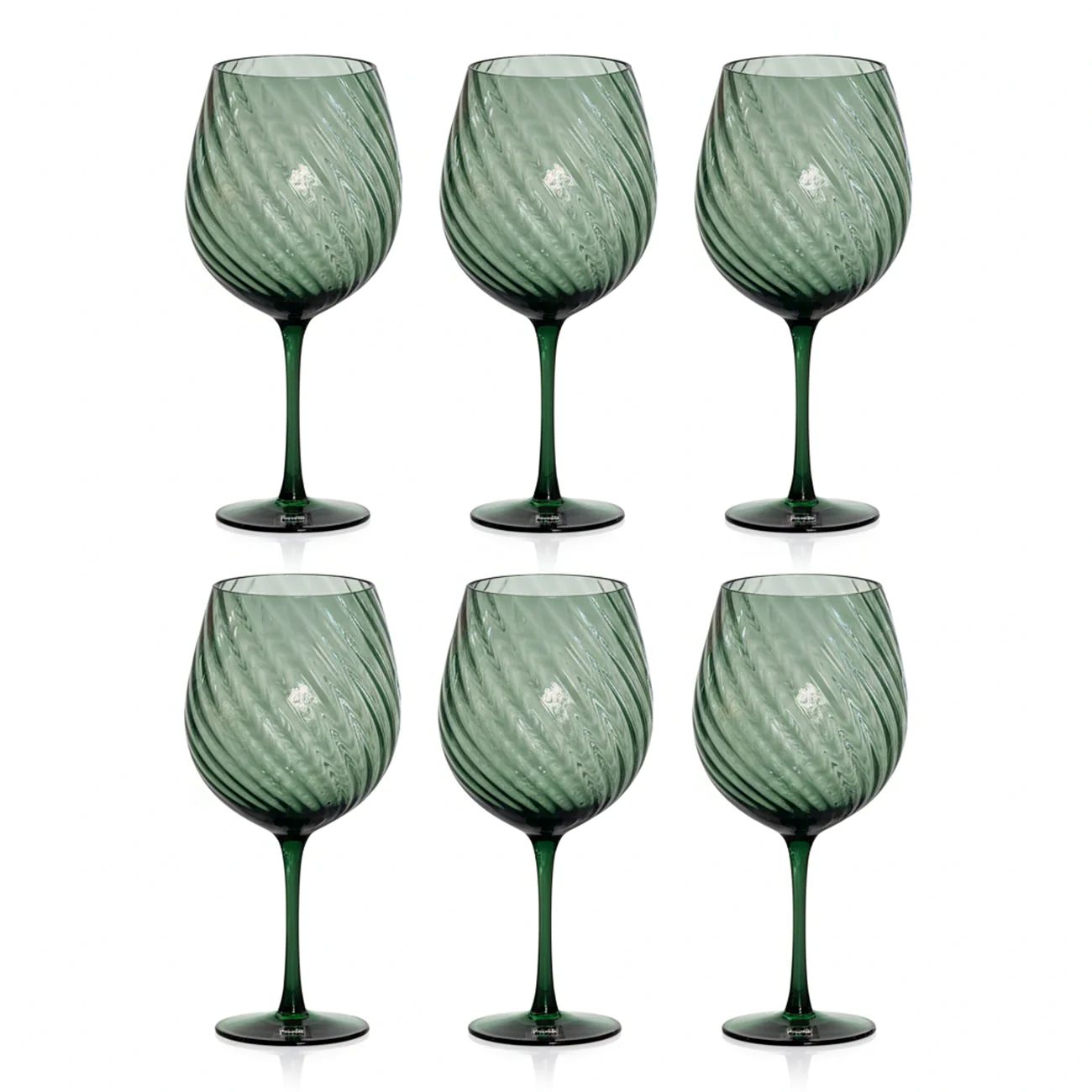 Fade - Set 6 calici braies verde 500 ml