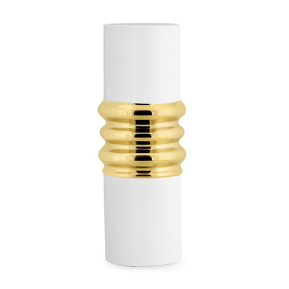 Fade - Vaso alto bianco Golden Ring