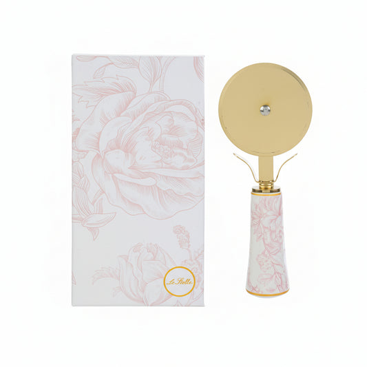 Le Stelle -  Taglia pizza con decoro rosa