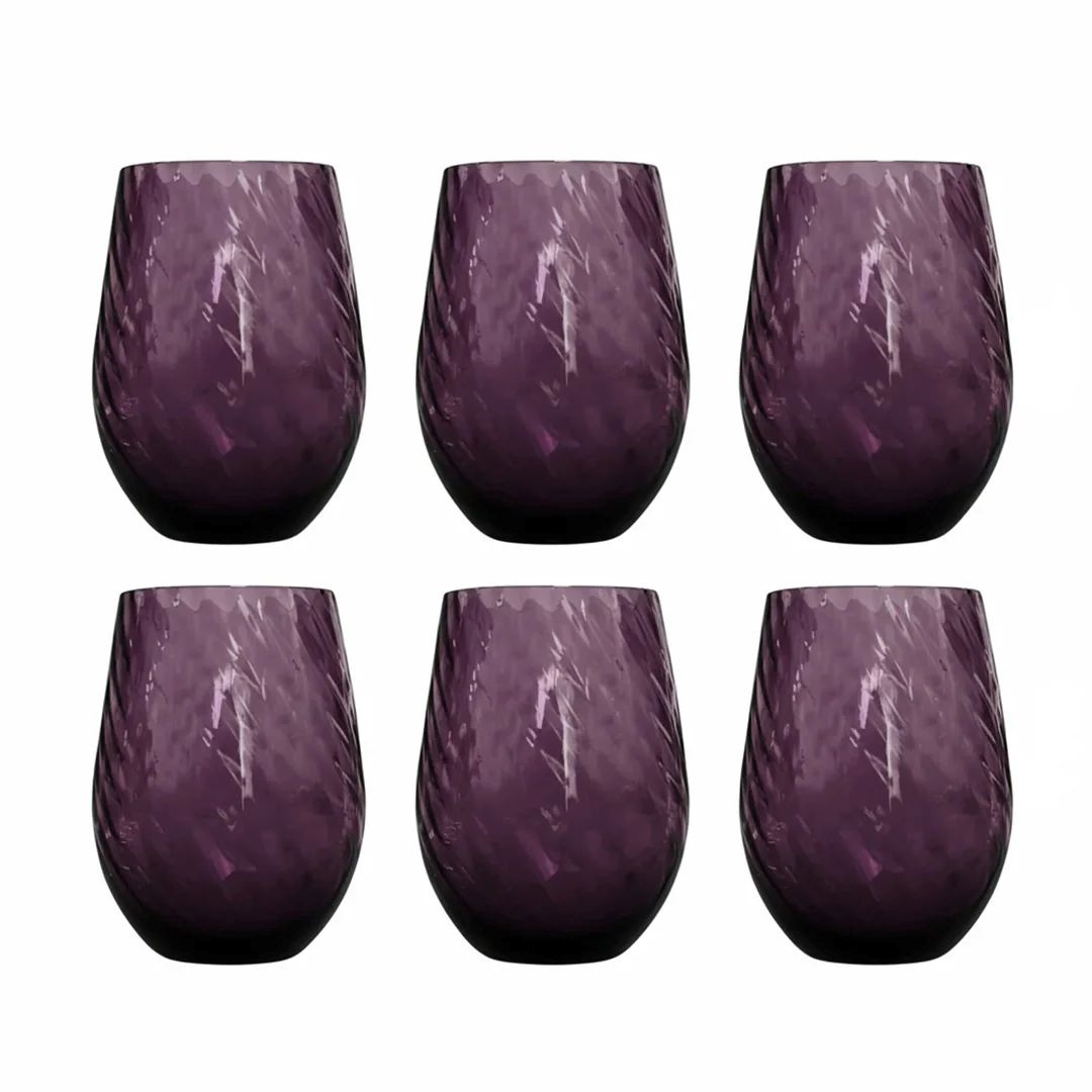 Fade - Set 6 bicchieri braies porpora 550 ml