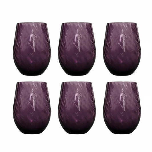 Fade - Set 6 bicchieri braies porpora 550 ml
