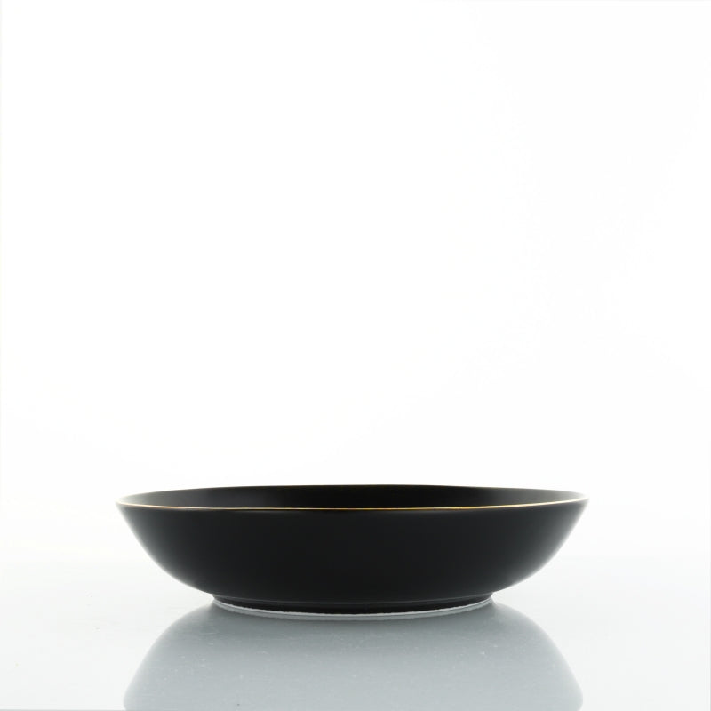 Weissestal - Onix Black  Servizio di piatti tavola 18 pezzi in porcellana
