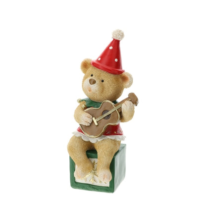 Hervit – Orsetto natalizio con chitarra seduto h20cm