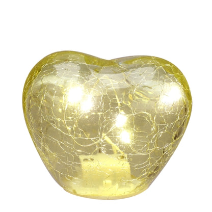 Hervit - Cuore vetro con luce led assortiti