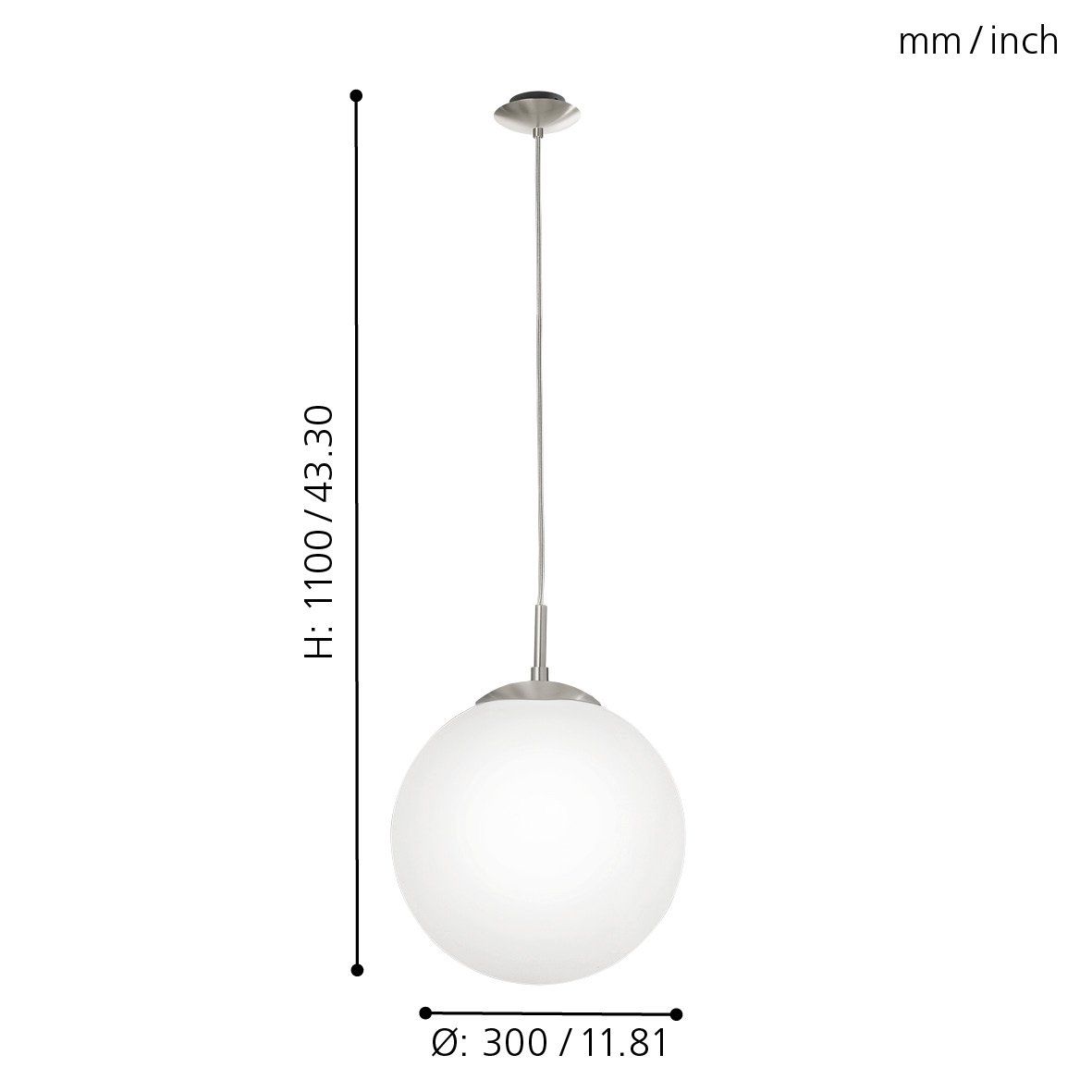 Eglo - lampadario a sospensione grande