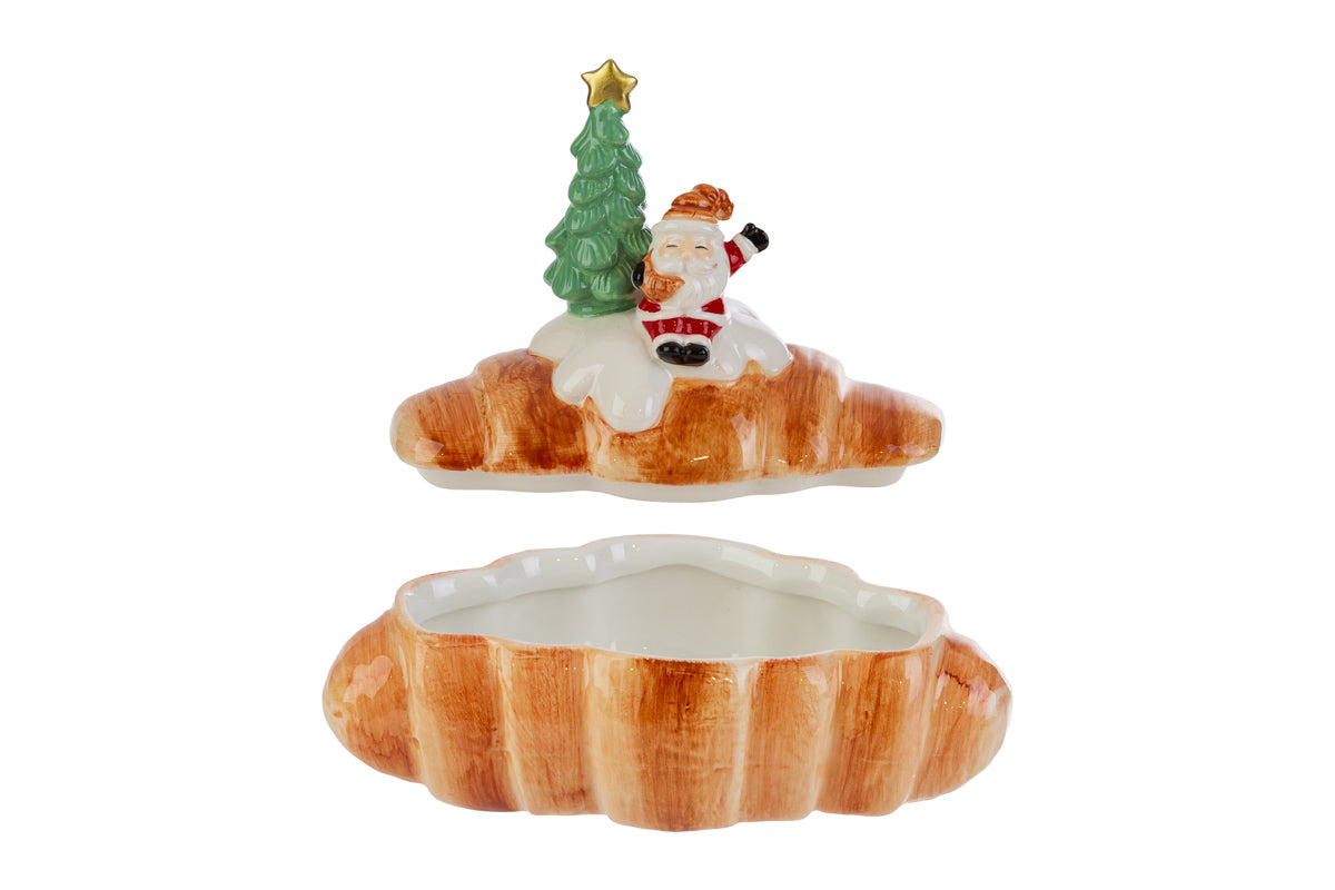 Le stelle - Scatola Babbo Natale in ceramica