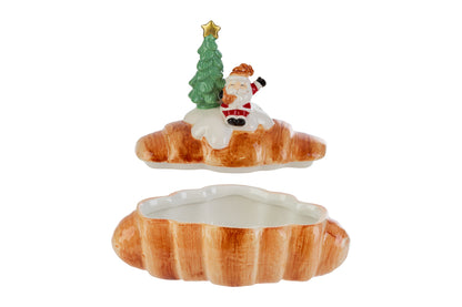 Le stelle - Scatola Babbo Natale in ceramica