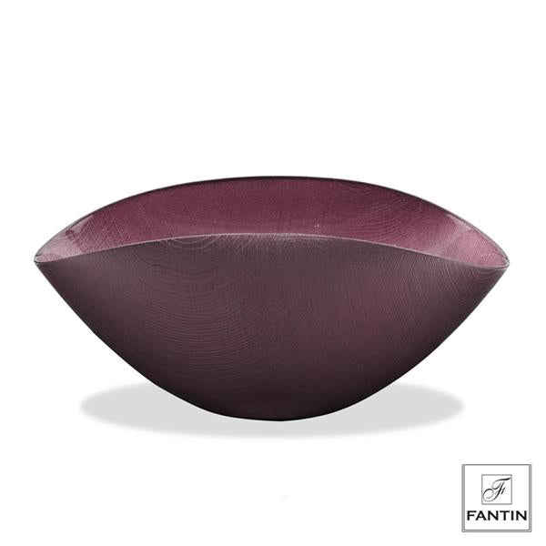 Fantin - Ciotola vetro ametista 38x18cm