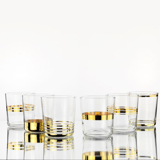 Weissestal - Bicchieri Aura Gold Mix 6 pz