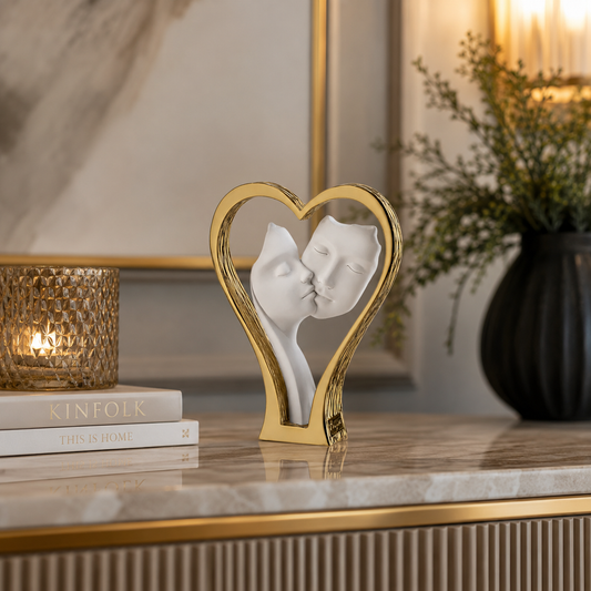 Bongelli - Coppia cuore visi oro h18