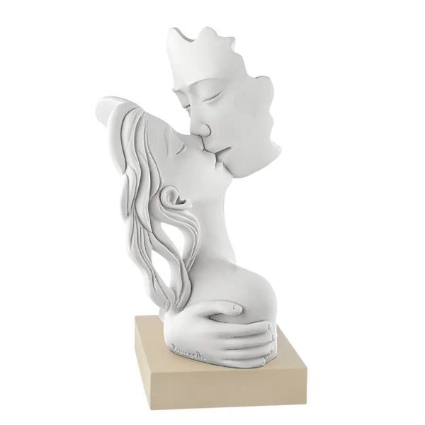 Bongelli - Scultura bacio base nocciola h20