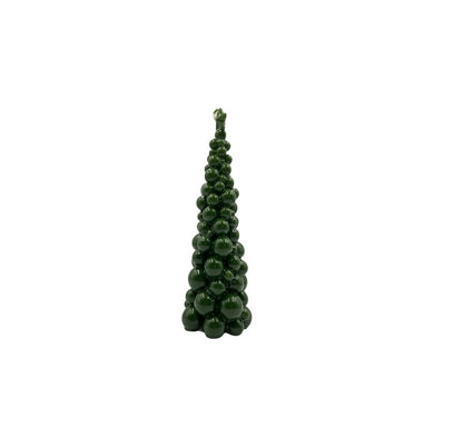 GRAZIANI- Candela natalizia Mosca in ceralacca 30 cm VERDE metallico
