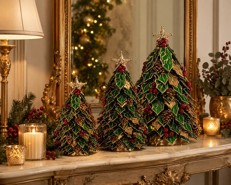 Lamart - Albero Natale foglie madreperla