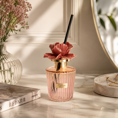 Pienne - Profumatore arancio con fiore