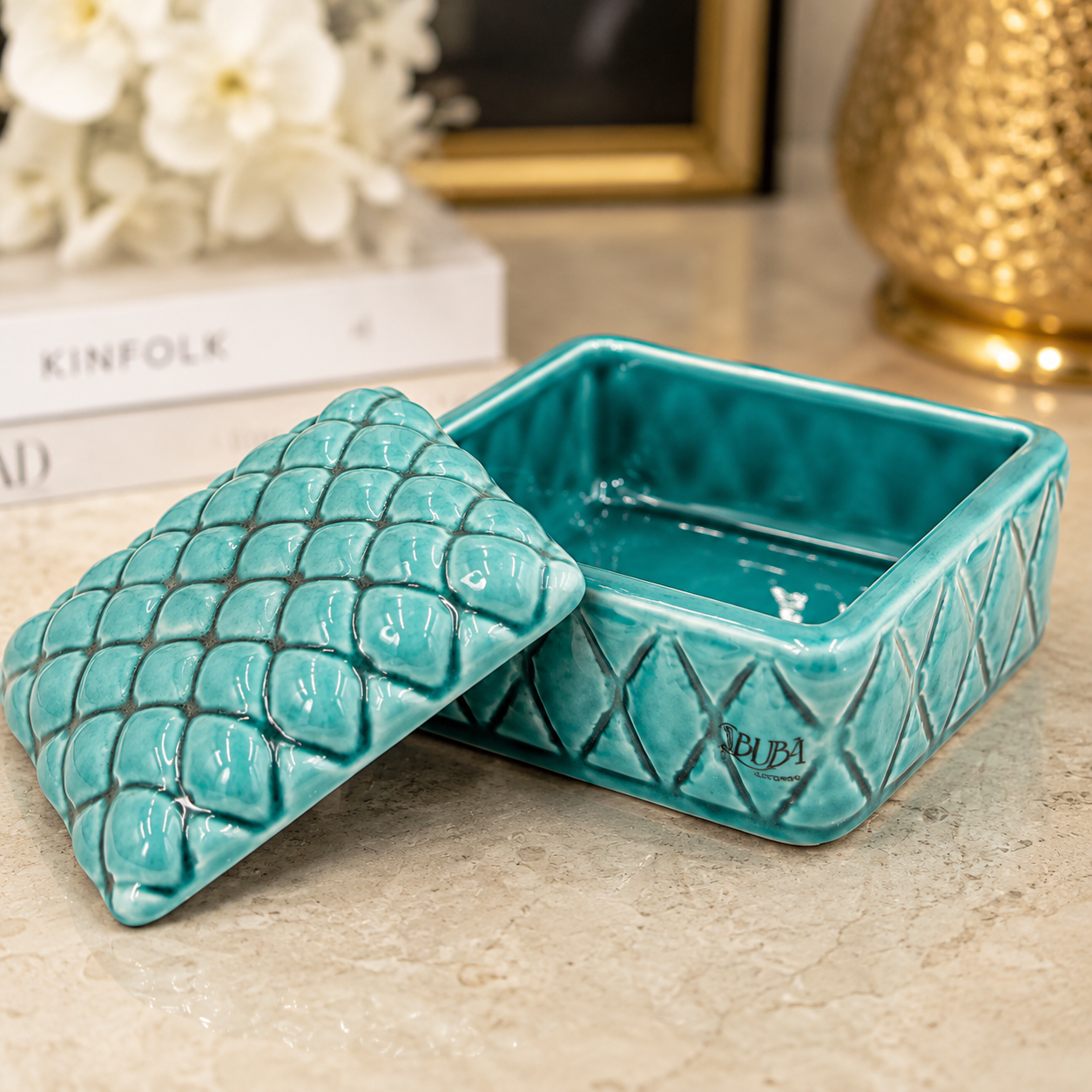 Buba - Scatola quadrata tiffany