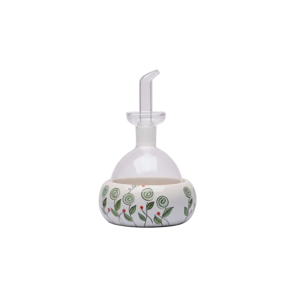 Cuorematto - Oliera bocciolo vetro e ceramica