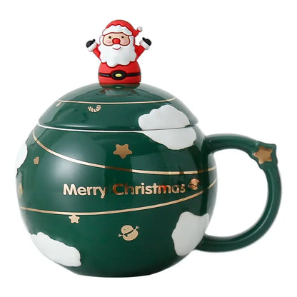 Cuore Matto - set 2 Mug palla di Natale con cucchiaino