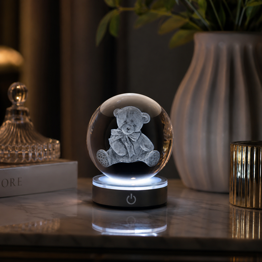 Hervit - Sfera crystal planet orsetto Ø10cm