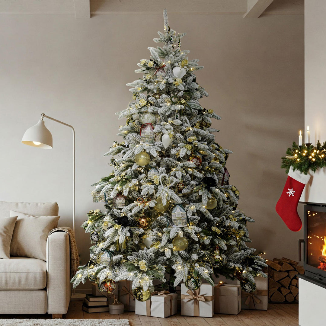 Hervit – Albero di Natale taiga verde innevato h 225cm